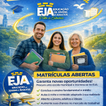 SÃO SEBASTIÃO: VOLTE A ESTUDAR COM EJA