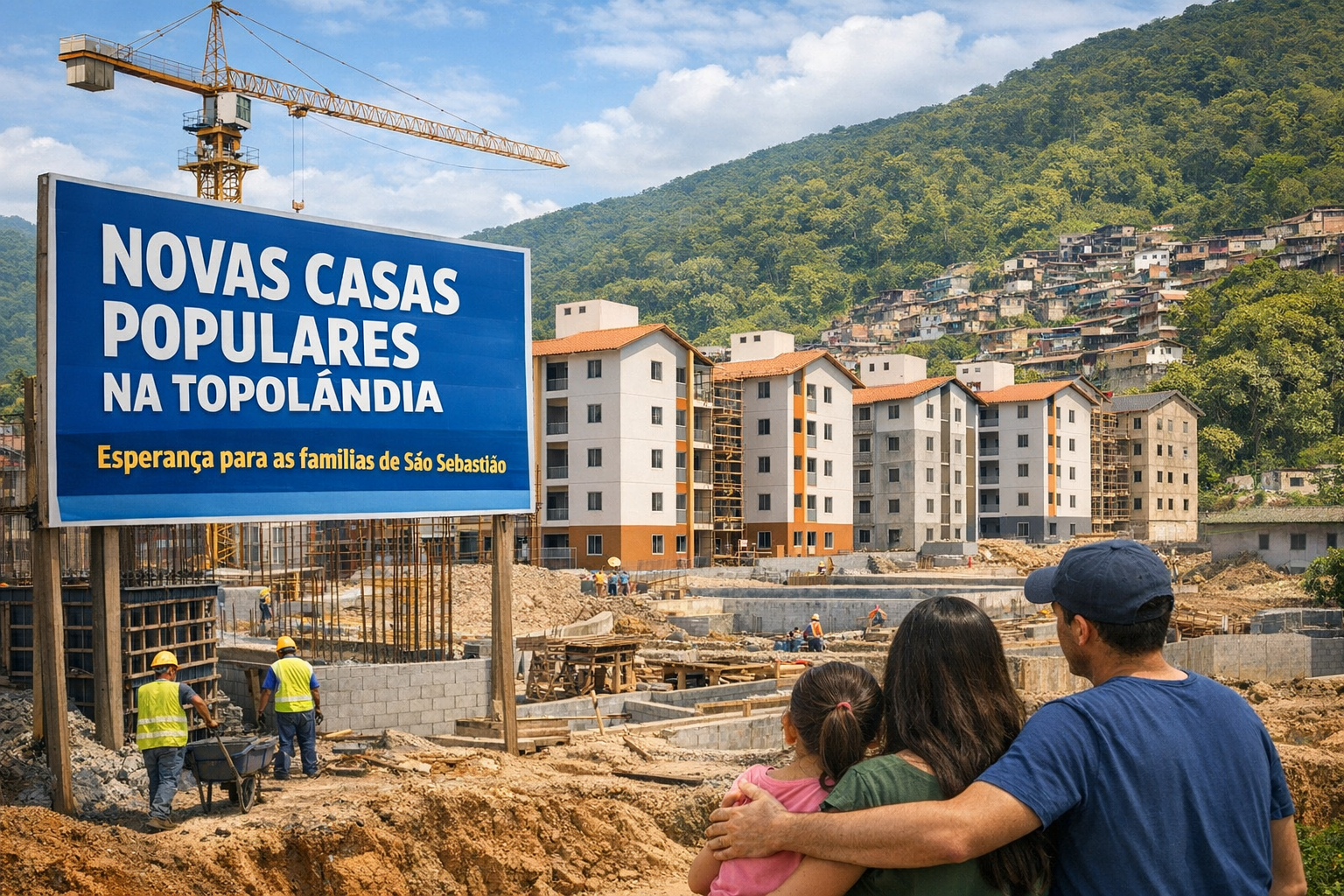 SÃO SEBASTIÃO:CASAS POPULARES AVANÇAM TOPOLÂNDIA