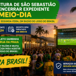 SÃO SEBASTIÃO TERÁ TELÕES PARA JOGO DO BRASIL