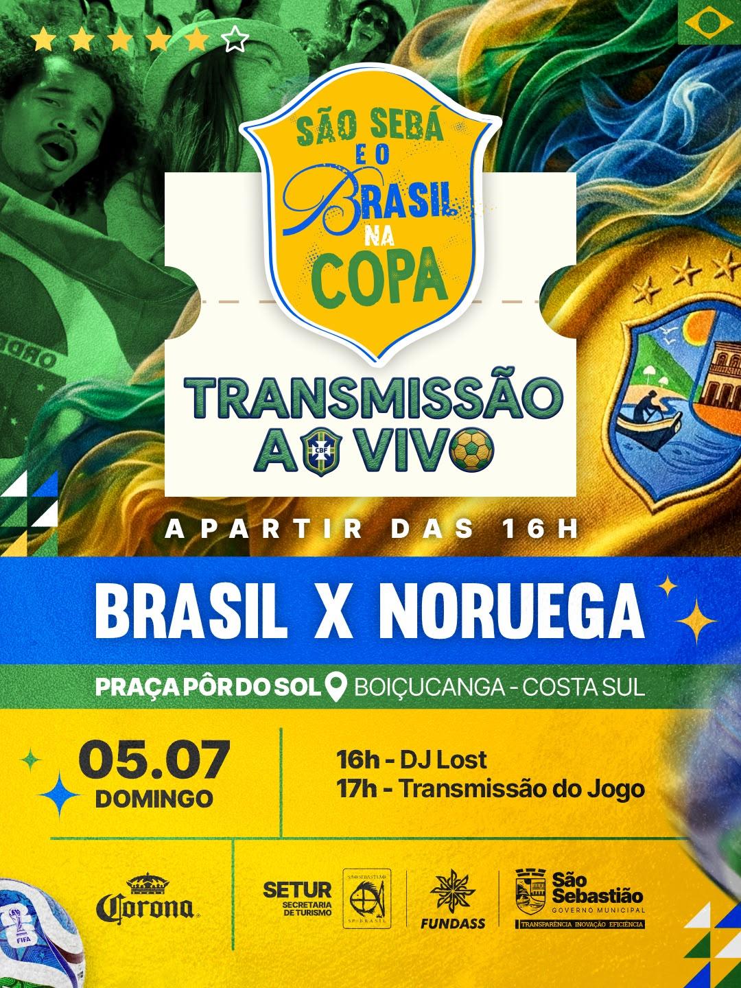 SÃO SEBASTIÃO: TORCIDA VERDE E AMARELA