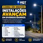 ILUMINA SÃO SEBASTIÃO AVANÇA COM INSTALAÇÕES NOTURNAS EM DIVERSOS bairros