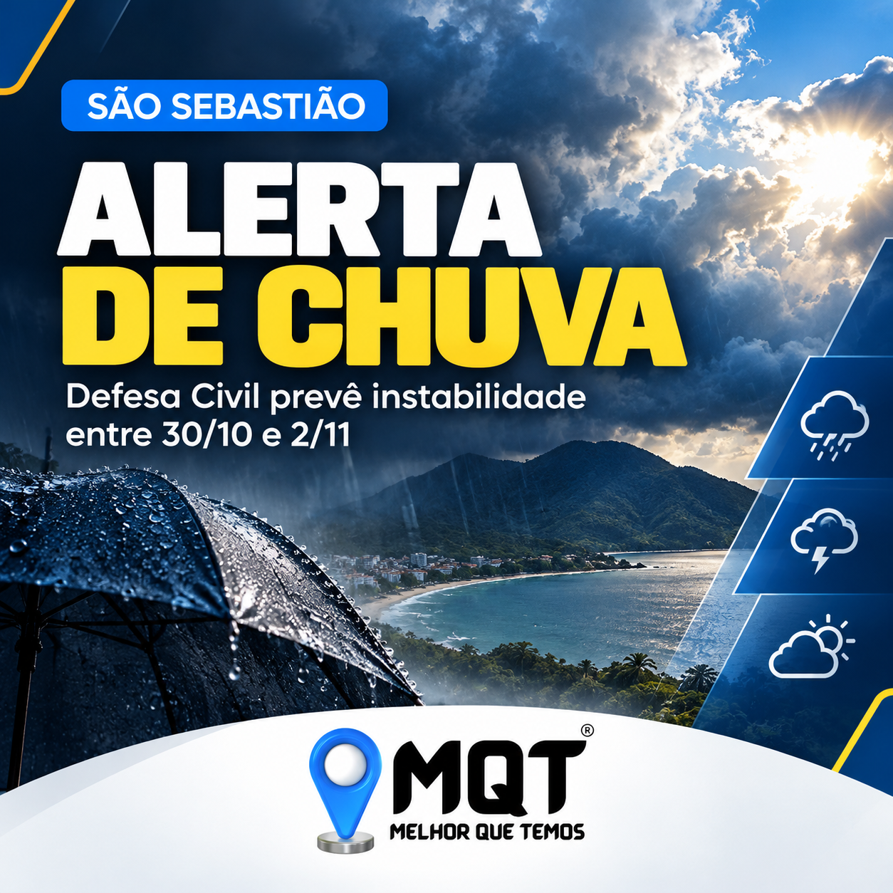 PREVISÃO DO TEMPO EM SÃO SEBASTIÃO PARA O FERIADÃO