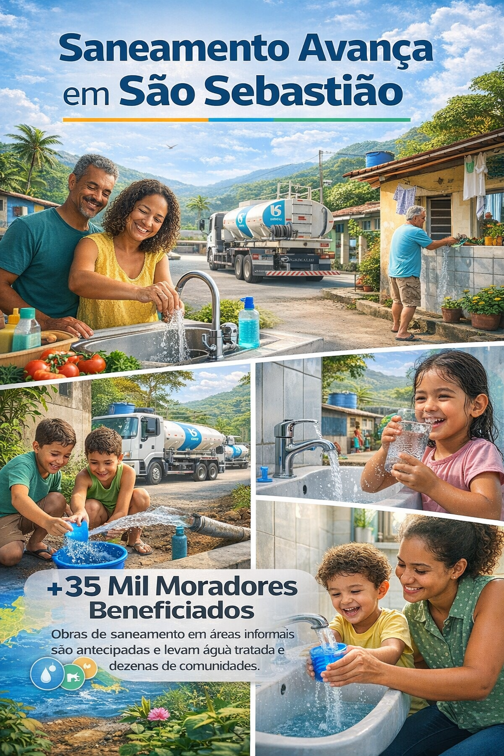 SANEAMENTO AVANÇA EM SÃO SEBASTIÃO