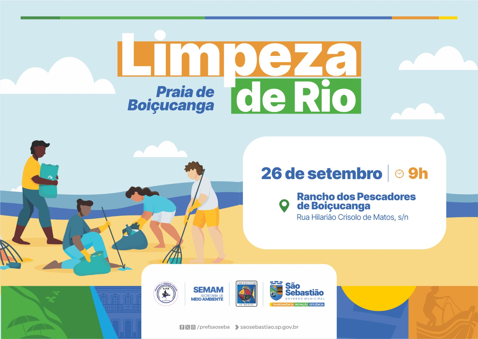 Prefeitura de São Sebastião apoia mutirão