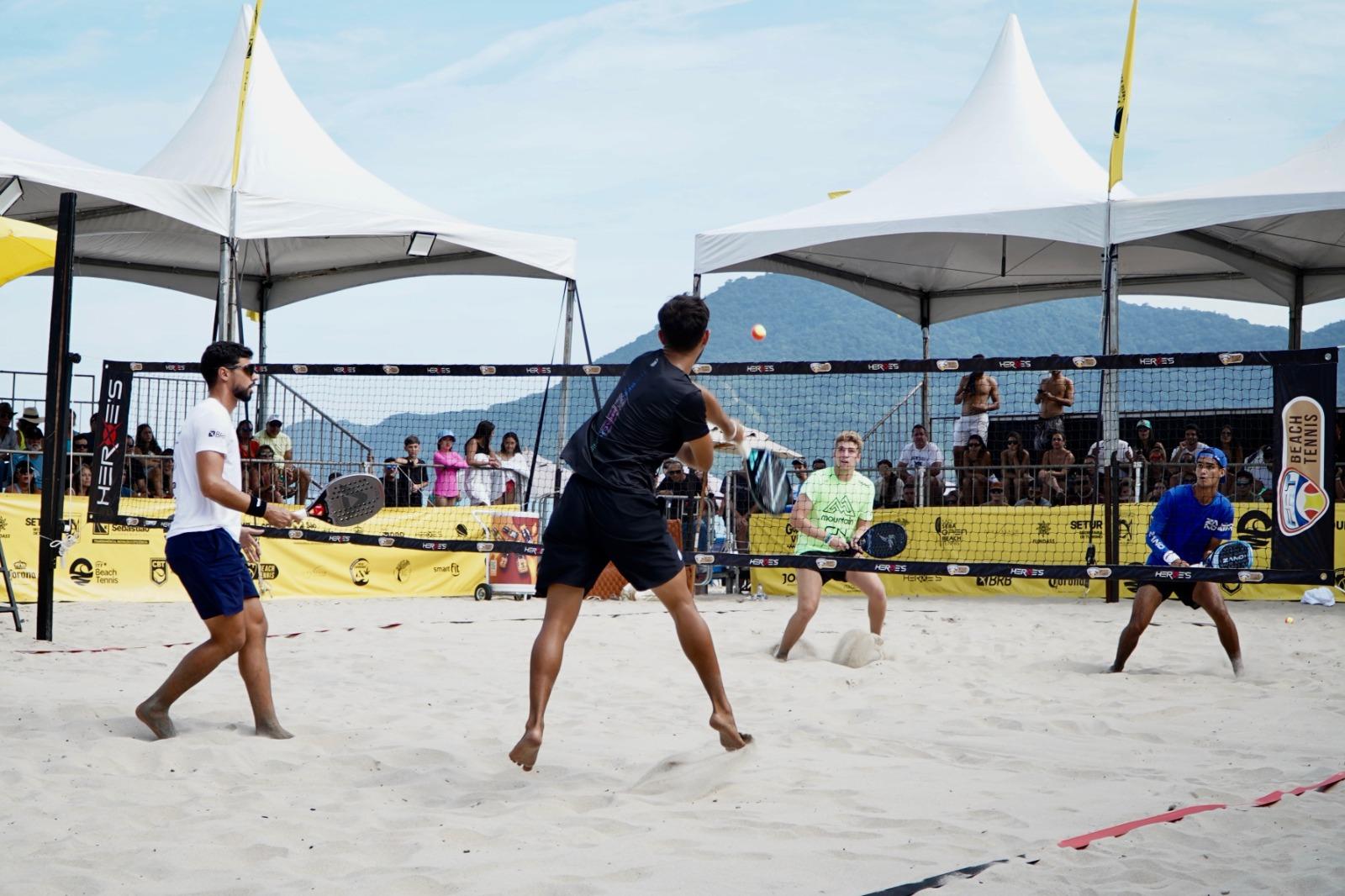 São Sebastião recebe etapa do Beach Tennis World Tour na Praia do Arrastão a partir desta terça-feira